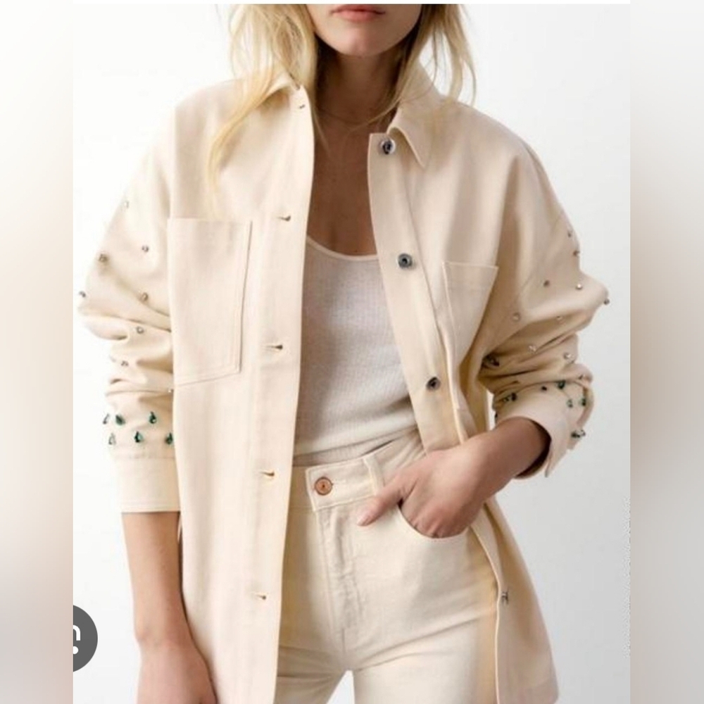 Zara studded jacket size M